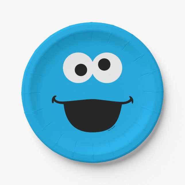 Assiettes En Carton Cookie Face Art (Devant)