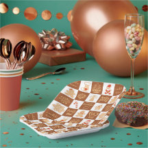 Cookies au pain d'épices motif à carreaux