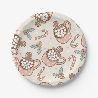 Assiettes En Carton Cookies et cacao Anniversaire