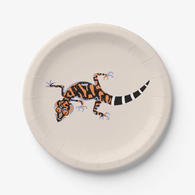 Assiettes En Carton Cool GECKO - Faune - Nature - Fête (Devant)