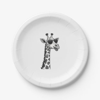 Assiettes En Carton Cool Giraffe Art For Men Women Kids Animal Lover A