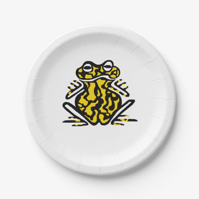 Assiettes En Carton Cool Poisonous FROG - Faune - Plaque papier (Devant)