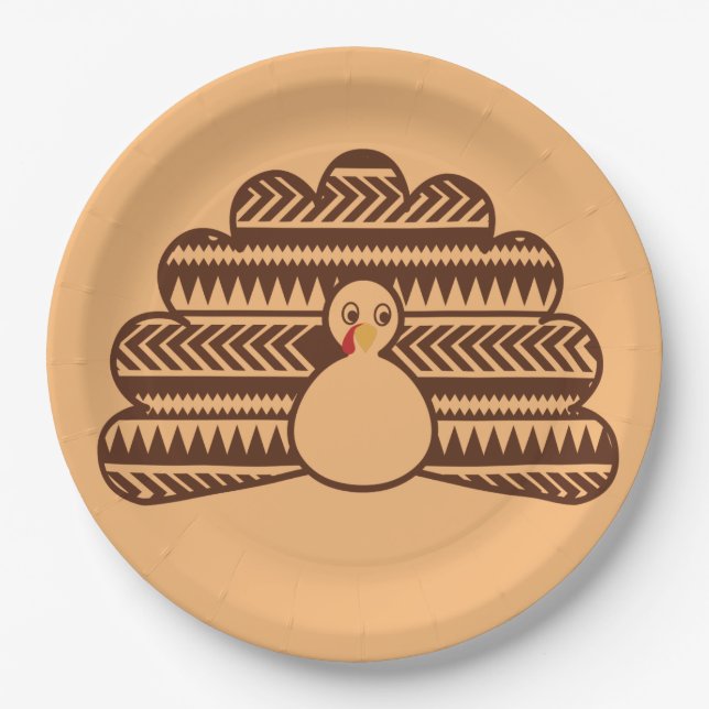 Assiettes En Carton cool tendance grâces vacances de la dinde grâces à (Devant)