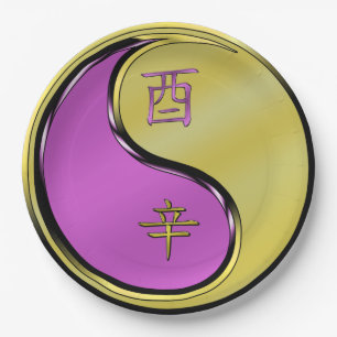 Assiettes En Carton Coq de Métal