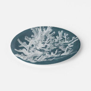 Assiettes En Carton Corail azur I
