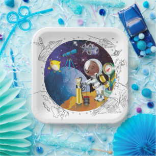Assiettes En Carton cosmos