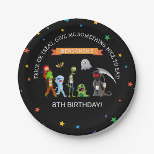Assiettes En Carton Costume de fête d'anniversaire d'Halloween amusant
