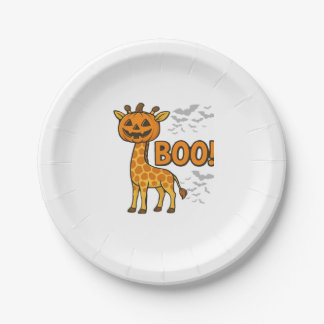 Assiettes En Carton Costume d'Halloween de girafe effrayant pour amate