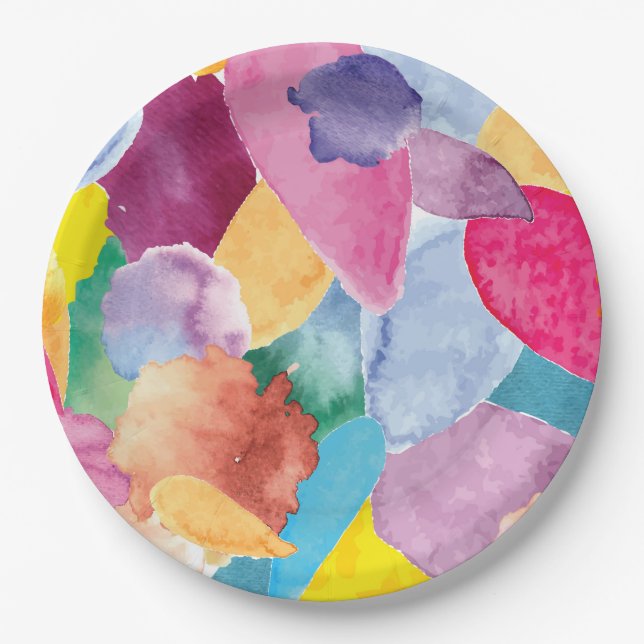 Assiettes En Carton Couleur 2 (Devant)