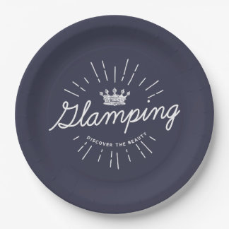 Assiettes En Carton Couleur foncée de la Reine de Glamping