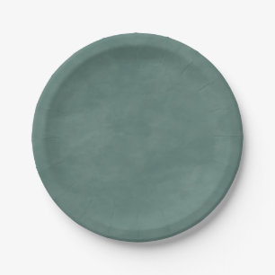 Assiettes En Carton Couleur verte simple et moyenne modifiable