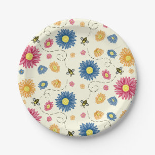 Assiettes En Carton Couleurs du ressort