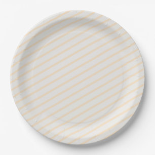 Assiettes En Carton Couleurs pastel unies rayures professionnel minima