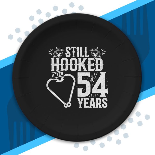 Assiettes En Carton Couples mariés 54 ans (Créateur téléchargé)