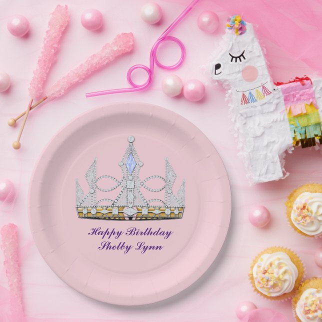 Assiettes En Carton Couronne (Fête)