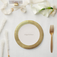 Cream & Metallic Gold Image Mariage simple