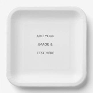 Assiettes En Carton Create Your Own white 