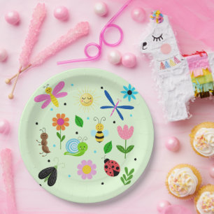 Assiettes En Carton Créatures heureuses de la cour