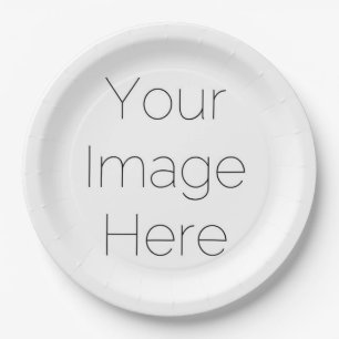 Assiettes En Carton 'créer votre propre photo personnalisée'