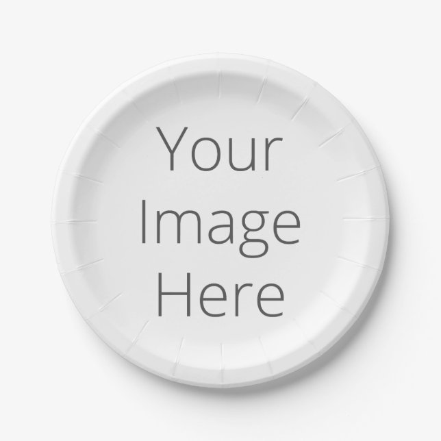Assiettes En Carton Créez vos propres plaques de papier personnalisées (Devant)