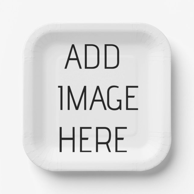 Assiettes En Carton Créez votre propre (Recto)