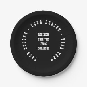 Assiettes En Carton Créez votre propre