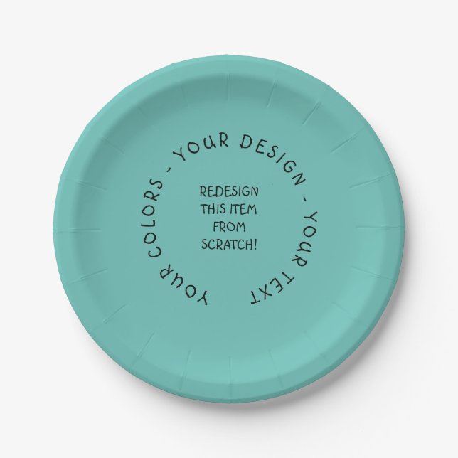 Assiettes En Carton Créez votre propre (Devant)