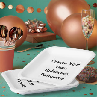 Assiettes En Carton Créez votre propre Halloween Party Décor Zazzle