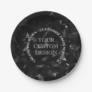 Assiettes En Carton Créez votre propre logo/conception personnalisé