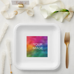 Assiettes En Carton Créez votre propre Modèle minimaliste d'événements