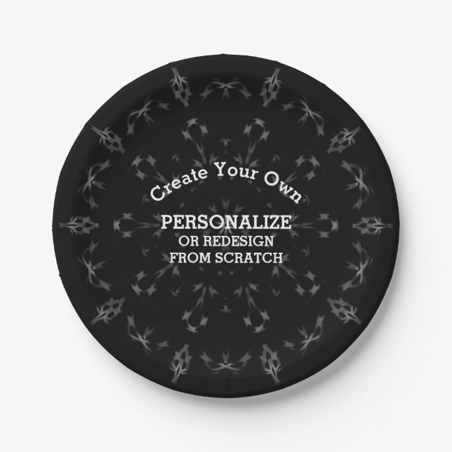 Assiettes En Carton Créez votre propre personnalisation (Devant)