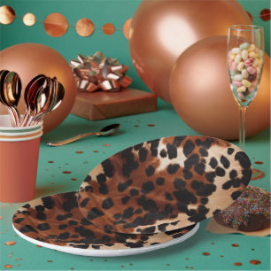 Assiettes En Carton Crème Brown noir