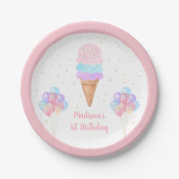 Crème de glace rose or Pastel Anniversaire