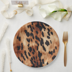 Assiettes En Carton Crevette Brown de Western Cream