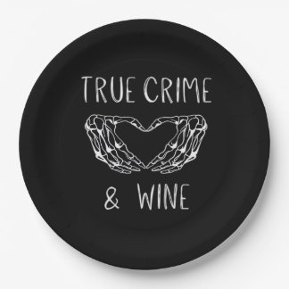 Assiettes En Carton Crime Et Vin Squelette Mains