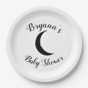 Assiettes En Carton Croissant Noir Astrologie Zodiaque Lune Sombre Fêt