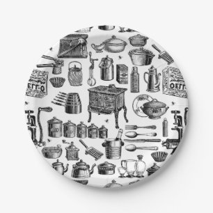 Assiettes En Carton cuisine vintage victorienne ancienne cuisine cuisi