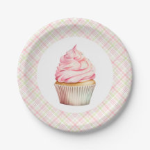 Cupcake Aquarelle Rose