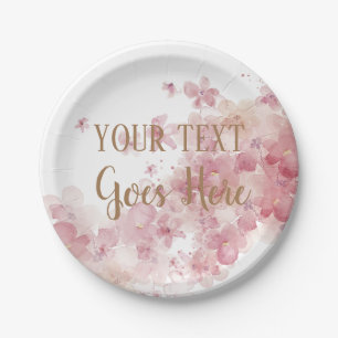 Assiettes En Carton Customisable Handmade Product floral wreath