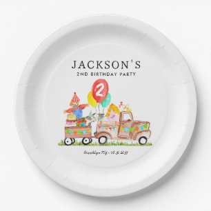 Assiettes En Carton Cute Barn Party Animaux Camion Enfants ferme Anniv