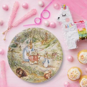 Assiettes En Carton Cute Beatrix Potter Peter et amis