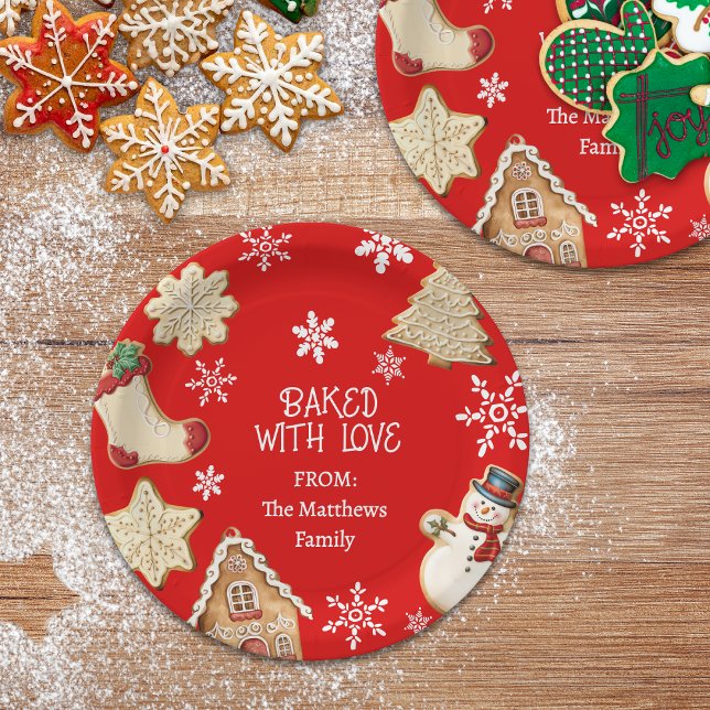 Assiettes En Carton Cute Christmas Cookie Sweet Treat Gift Plate (Créateur téléchargé)