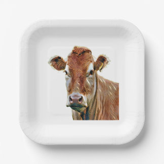 ASSIETTES EN CARTON CUTE COW