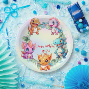 Assiettes En Carton Cute dinosaur jungle anniversaire de enfant de l'é