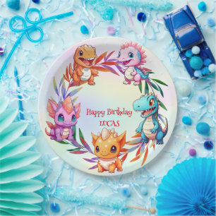 Assiettes En Carton Cute dinosaur jungle anniversaire de enfant de l'é