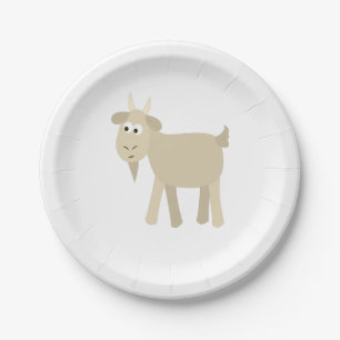 Assiettes En Carton Cute drôle Petite Chèvre