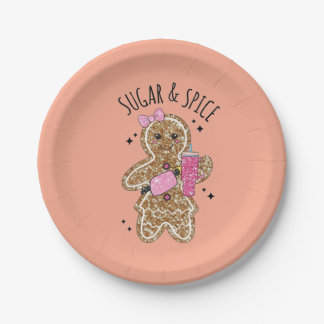 Assiettes En Carton Cute girly gingerbread plates