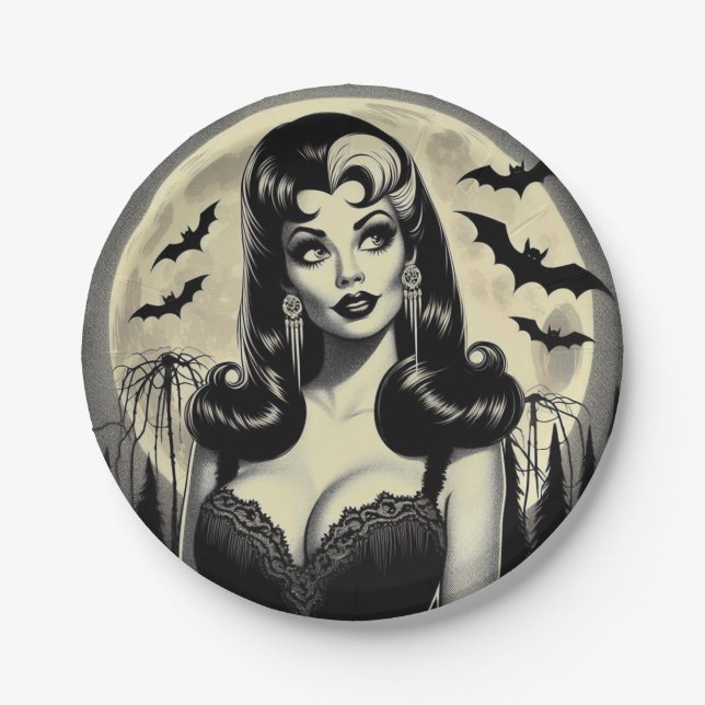 Assiettes En Carton Cute Goth Girl (Devant)