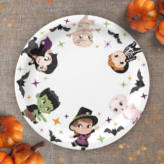 Assiettes En Carton Cute Halloween Plaque en papier, Fournitures de pa