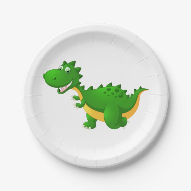 Assiettes En Carton Cute plaque en papier dragon (Devant)